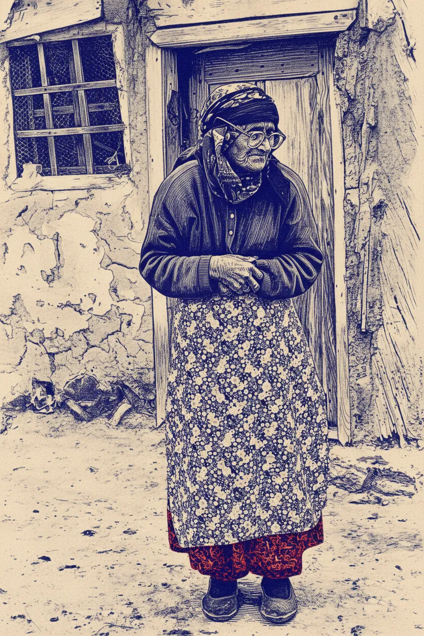 Woman at the Old Door