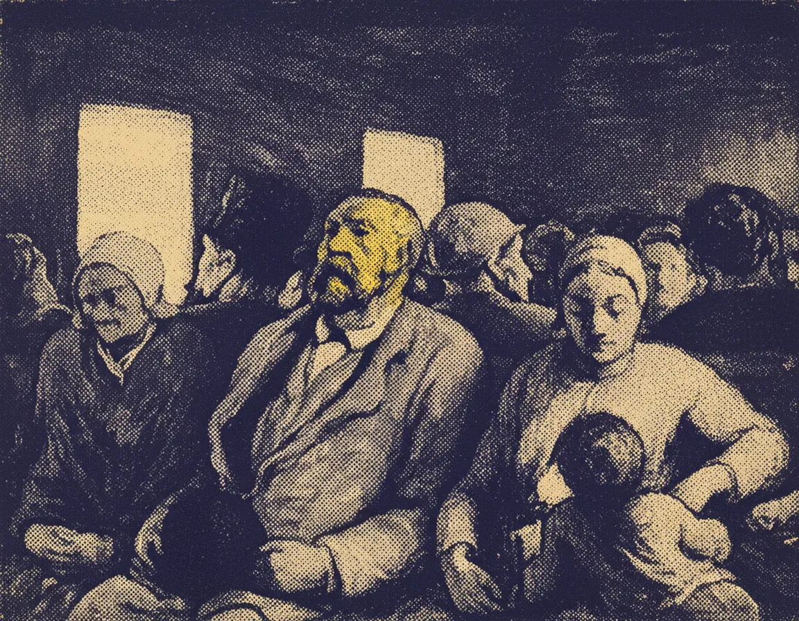 The Third-Class Carriage by Honoré Daumier