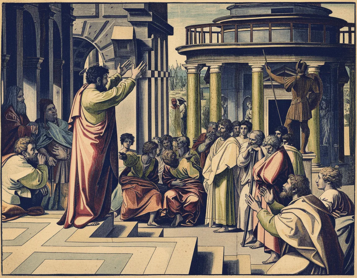 Saint Paul Preaching in Athens (cartoon) by Raphael