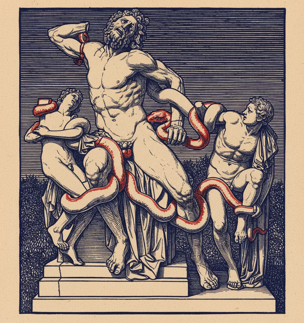 Laocoön and His Sons by Agesander, Athenodoros, Polydorus