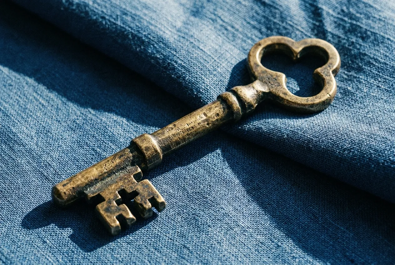 Obj Brass Key Ornate by Generated