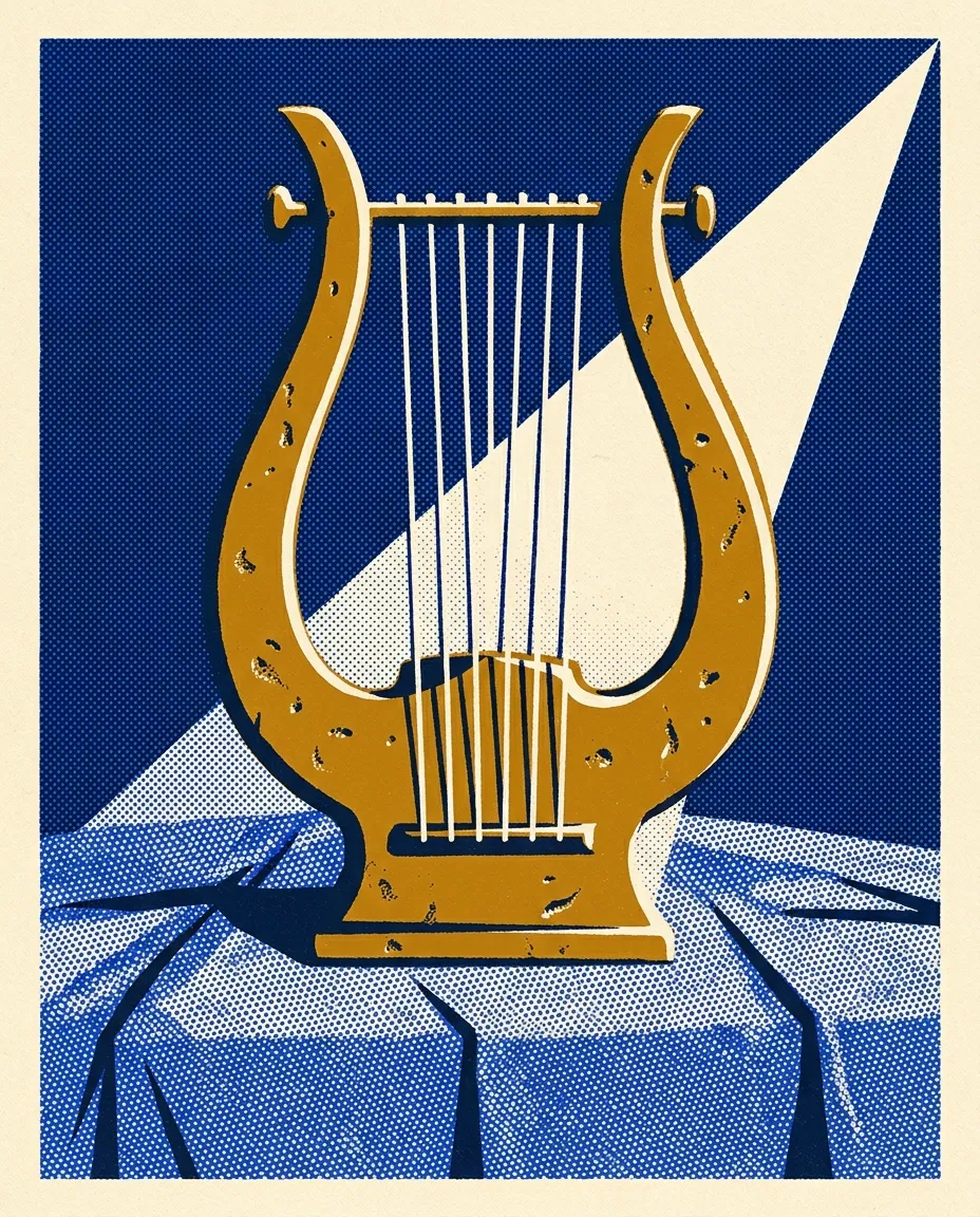 Obj Bronze Lyre Strings by Generated