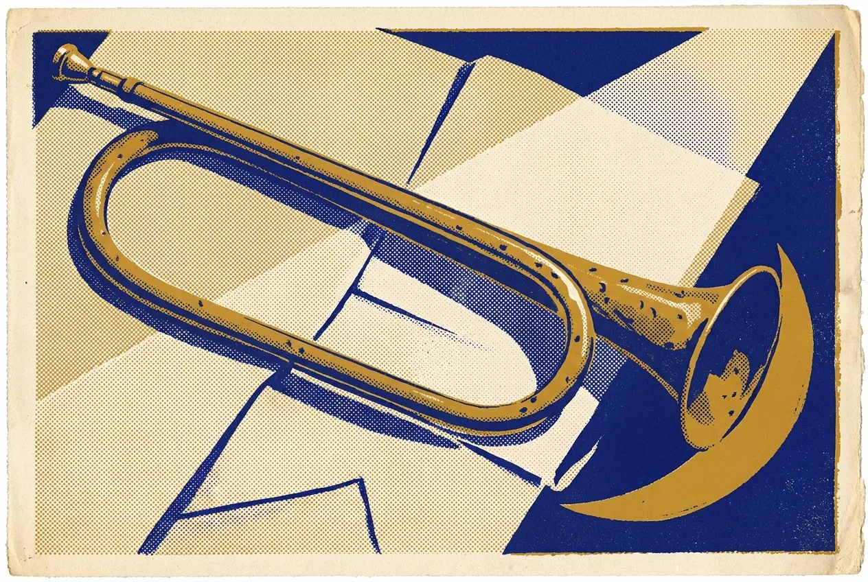 Obj Bronze Trumpet Curved by Generated