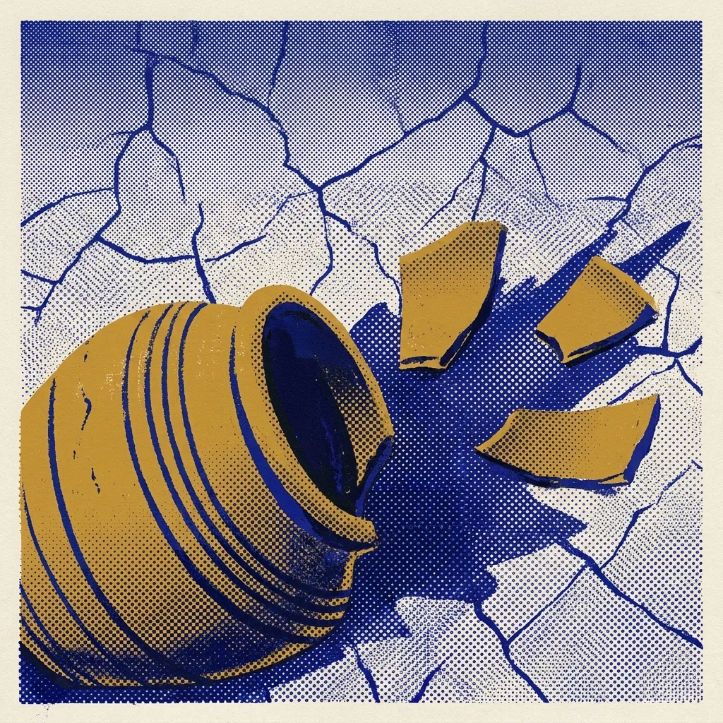 Obj Clay Water Jar Broken by Generated