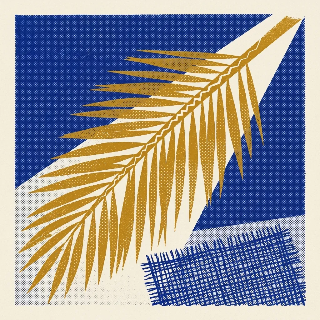 Obj Palm Frond Woven by Generated