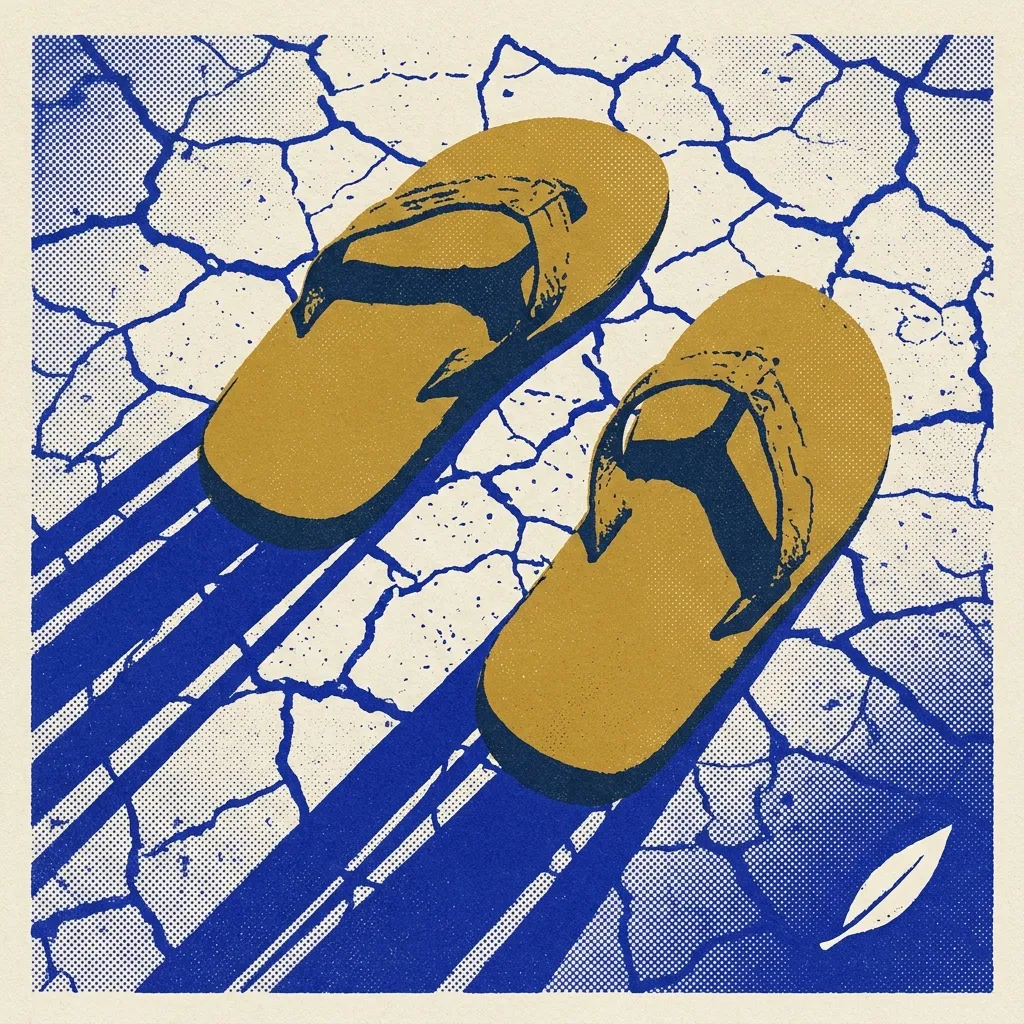 Obj Sandals Leather Dust by Generated