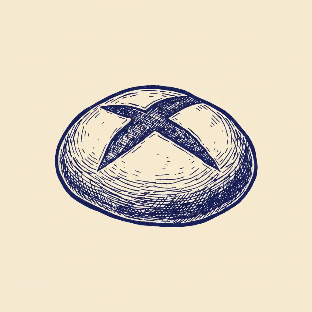 Sym Bread Loaf Solo Linocut by Generated