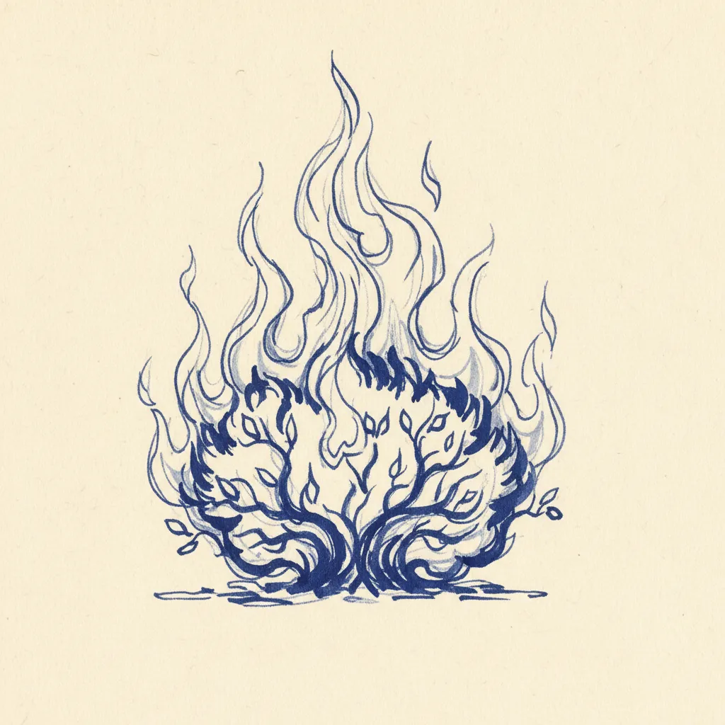 Sym Burning Bush Brushed by Generated