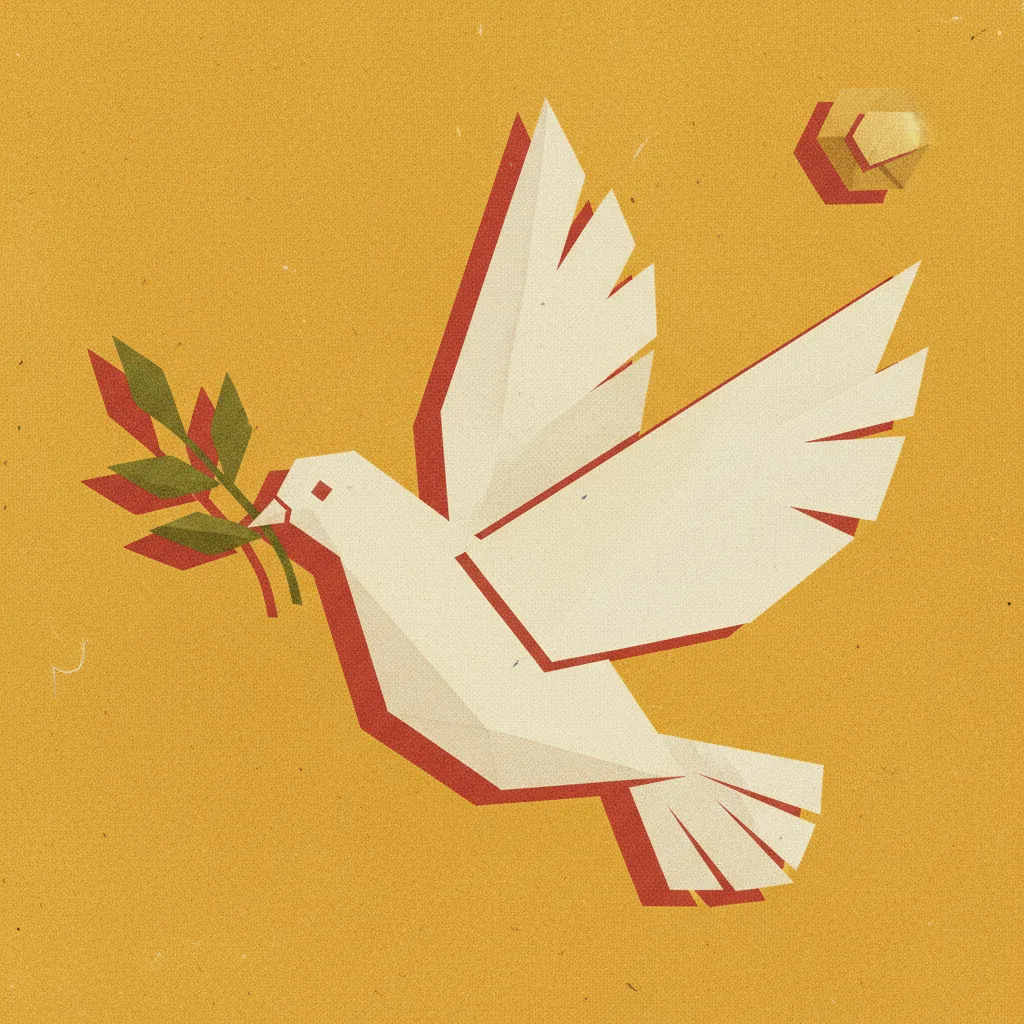Sym Dove Olive Branch by Generated