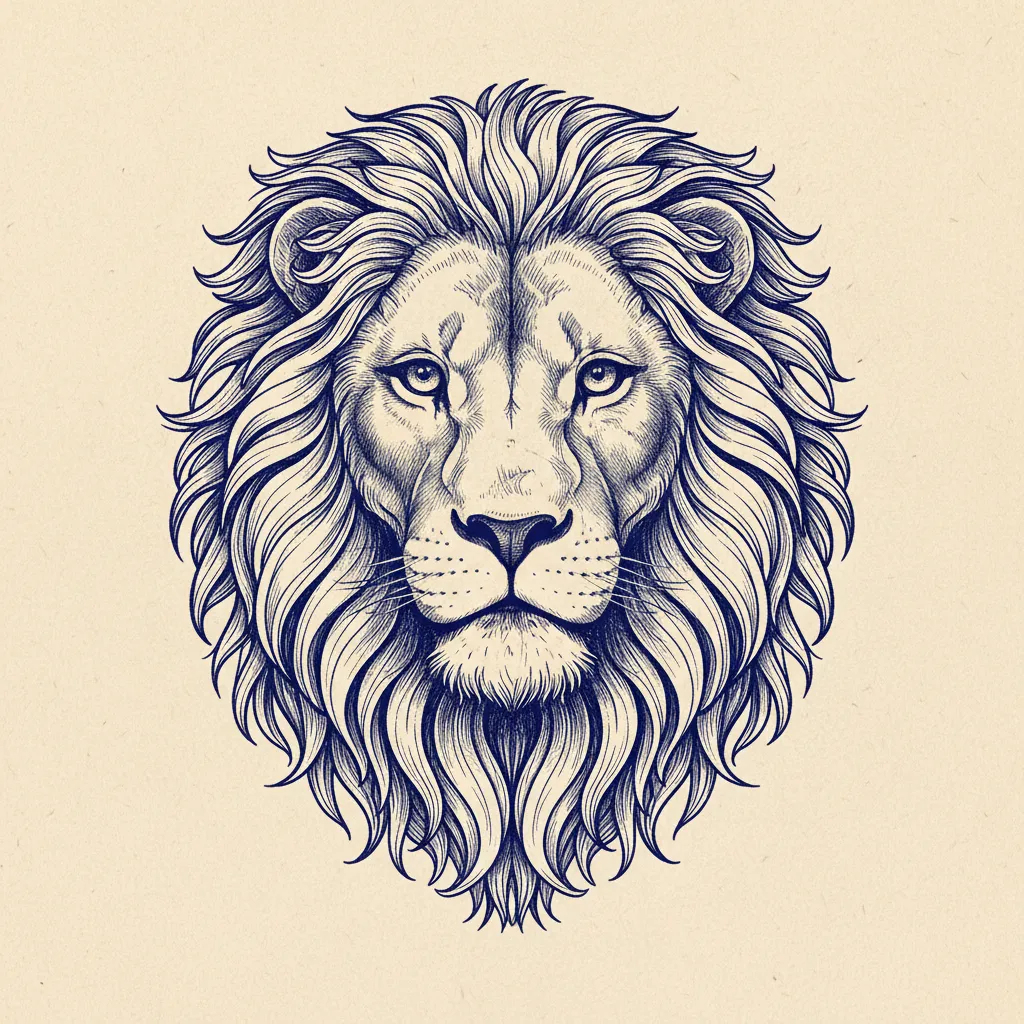 Sym Lion Judah Etched by Generated