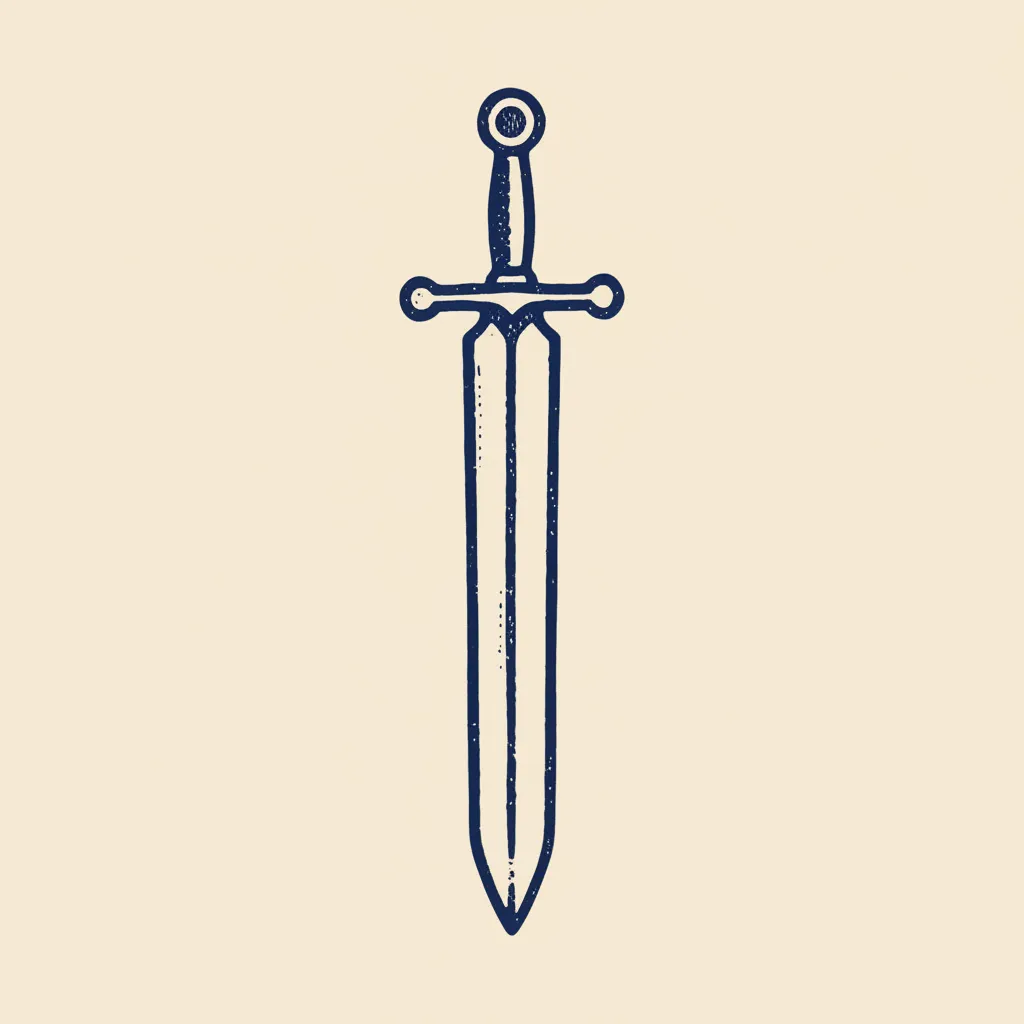 Sym Sword Spirit Linocut by Generated