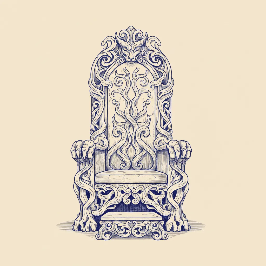 Sym Throne Empty Etched by Generated